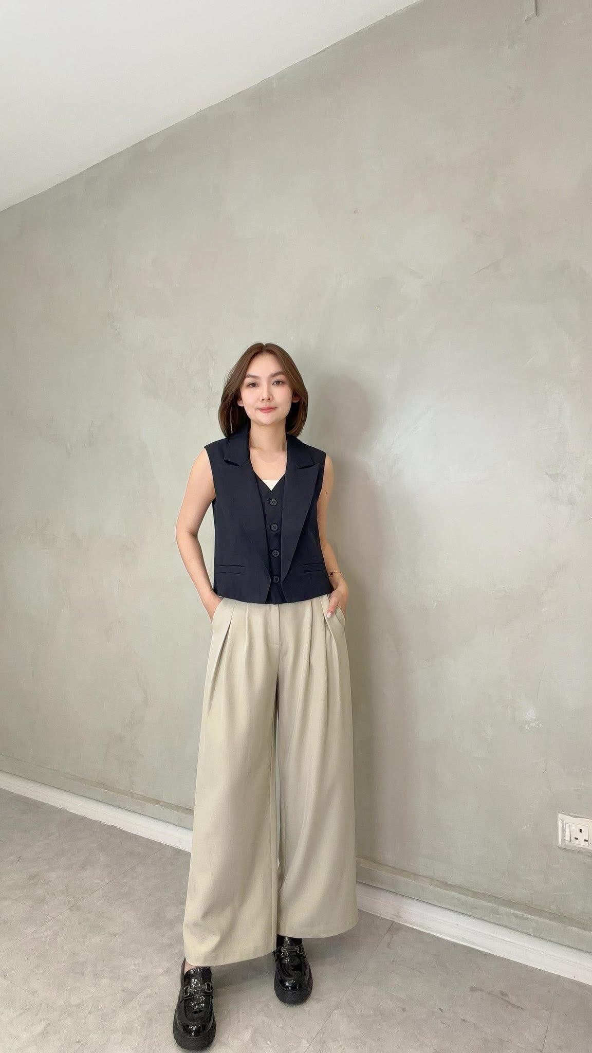 VIL-LP2600 FRONT PLEAT LONG TROUSER