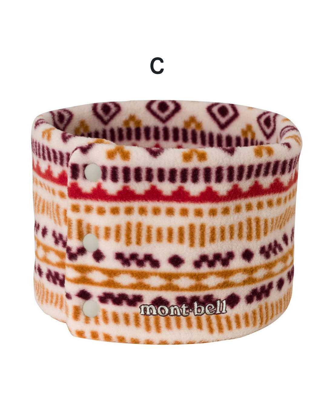 日本代購【 2026新色 日本直送 montbell CLIMAPLUS 100 unisex | 輕薄 彈性頸套 |  圍巾 | 頸巾 | print neck warmer | 男女合用 】