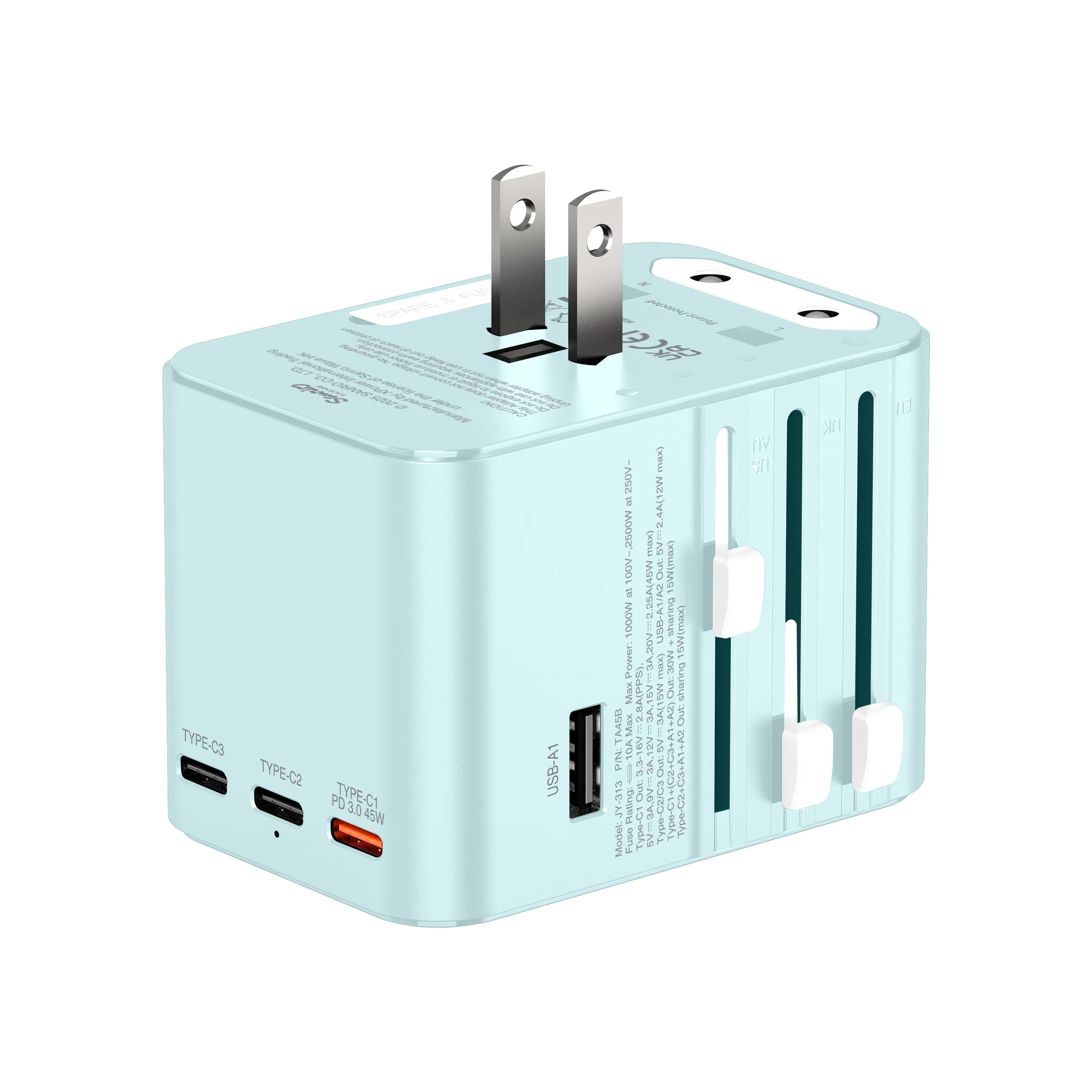 XPower x Sanrio Hangyodon TA45B 45W 6輸出 PD3.0/PPS旅行充電器