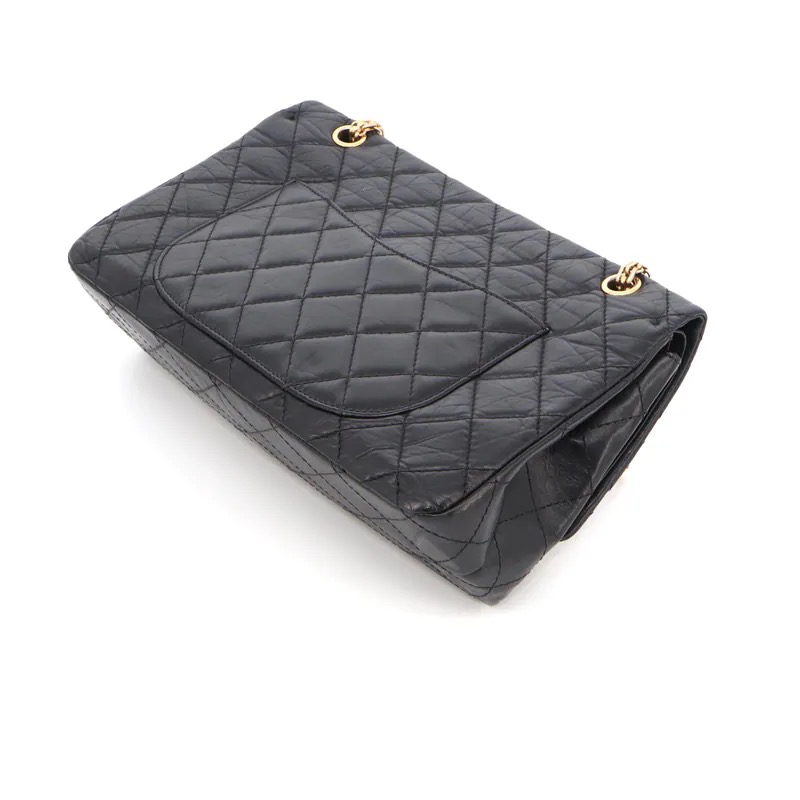 Chanel Matelasse 2.55 Maxi Double Flap Double Chain Shoulder Bag