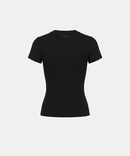 BS Cotton Jersey Fitted Short Sleeve T-Shirt - Black