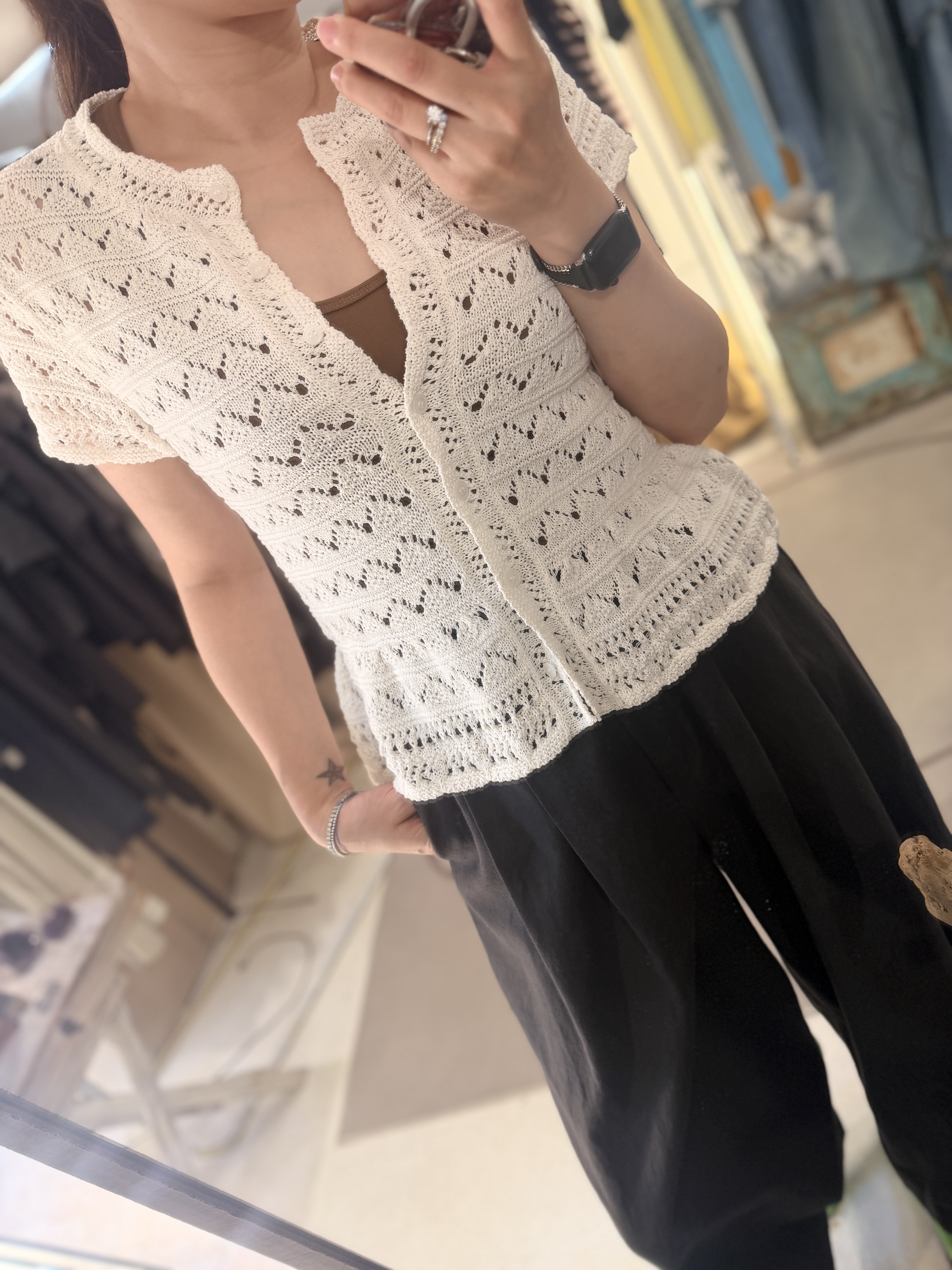Details knit cardigan 