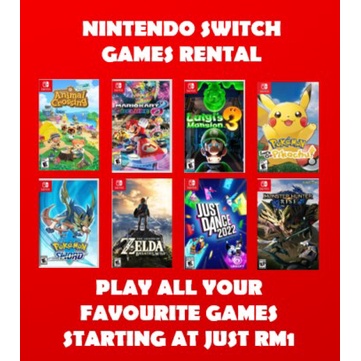(🔥HOT DEAL🔥) Rent Nintendo Switch Games Lifetime Membership Plan