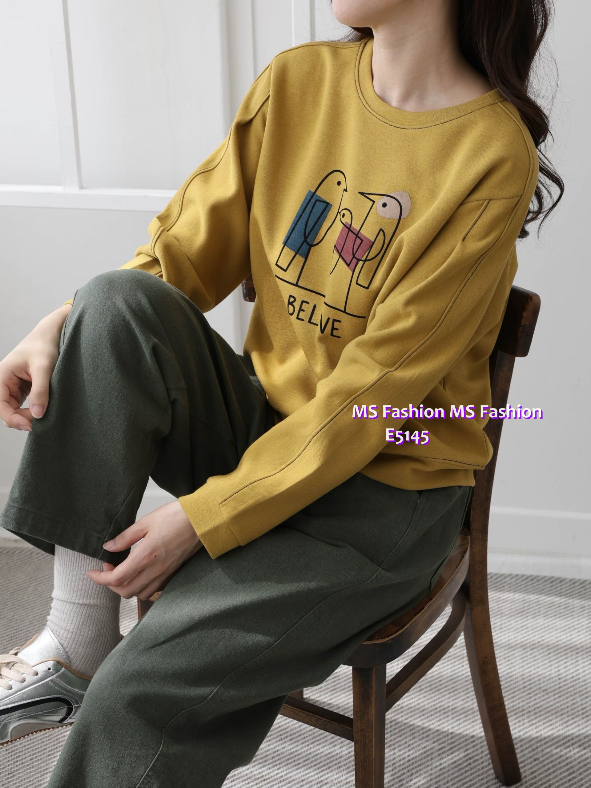  E5145 可愛雀仔圖案top