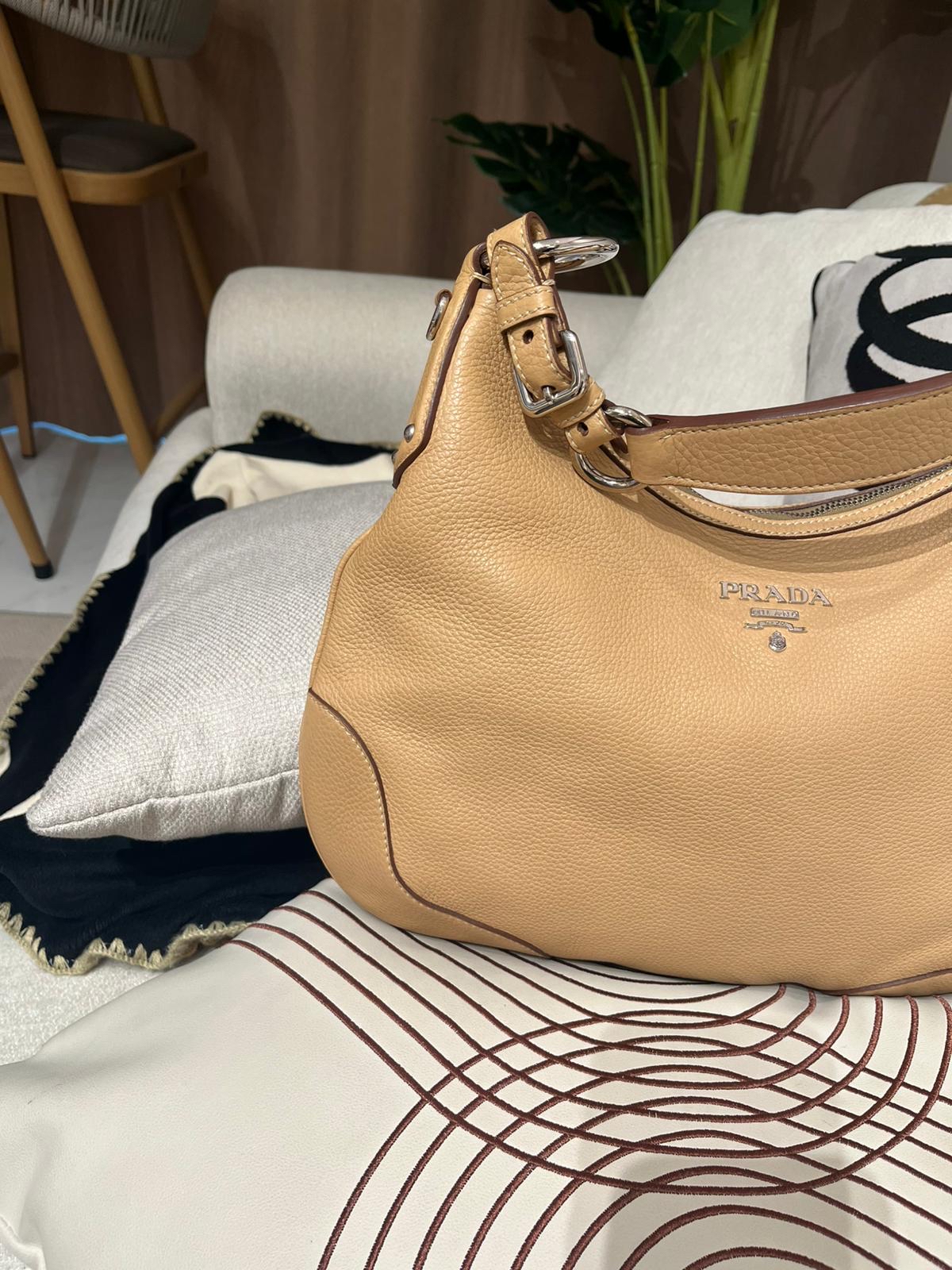 Prada hobo calfskin 100%Authentic,98%new 