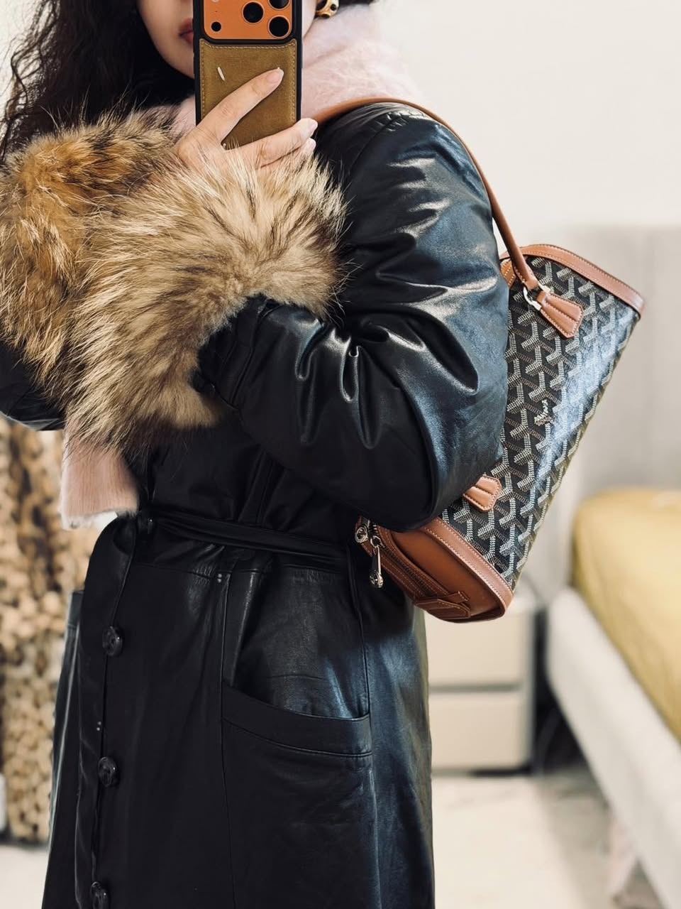【正品級】Goyard Bonbonnière bag 圓筒法棍包 連專櫃塵袋