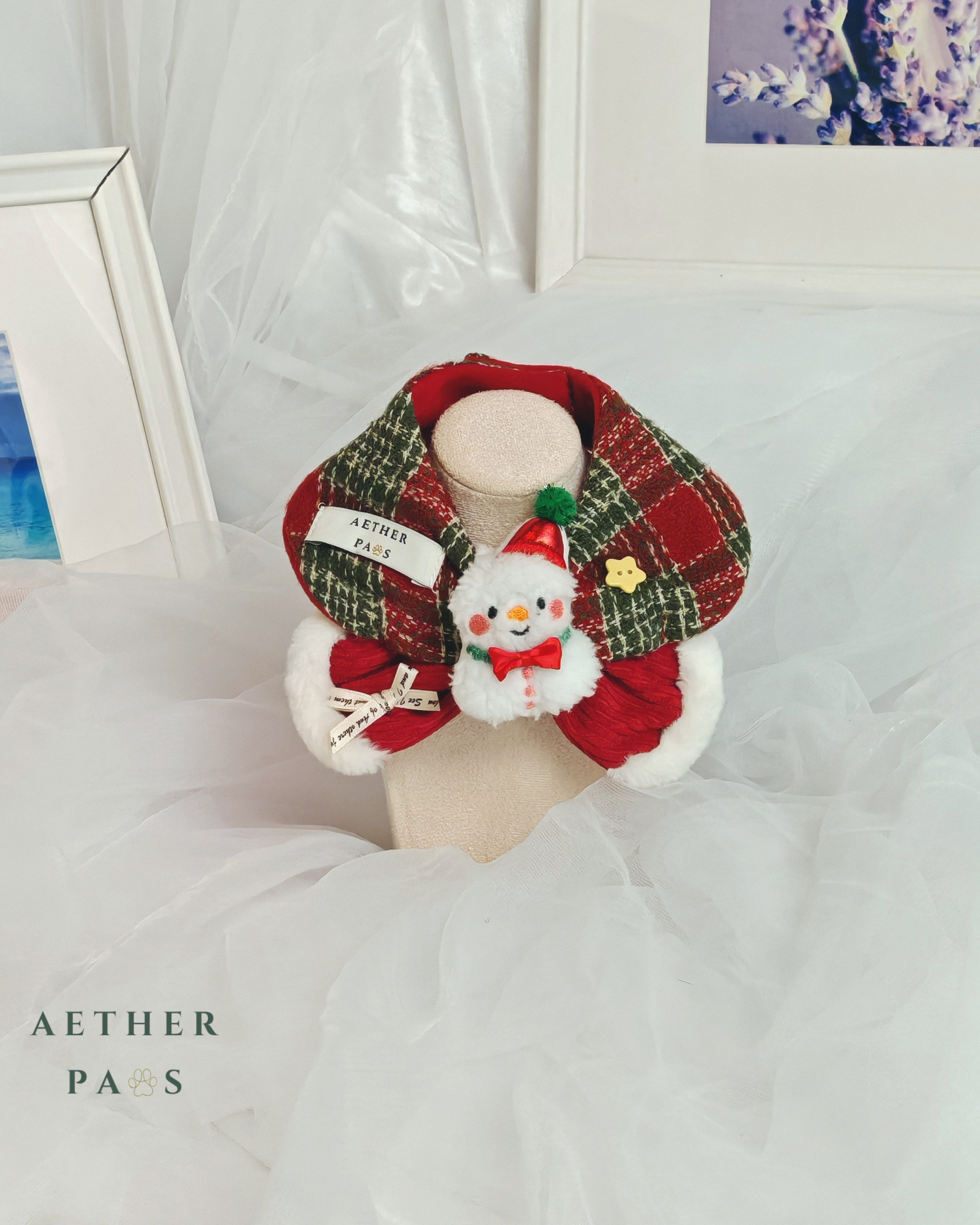 Winterland Snowman Bib
