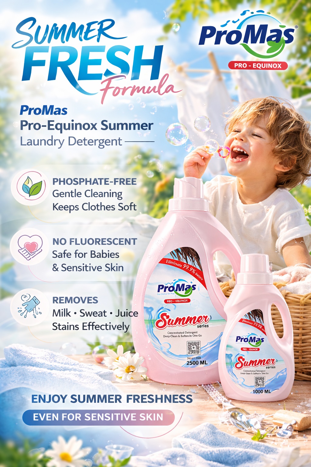Pro-Equinox Detergent (Summer) 1000ml (Buy 1 Get 1 Free) – Total 2000ML 