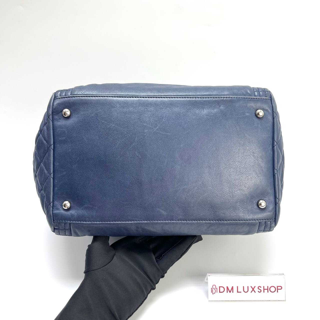 Chanel Coco Bengal CC tote Bag Navy Blue SHW (Serial 16)