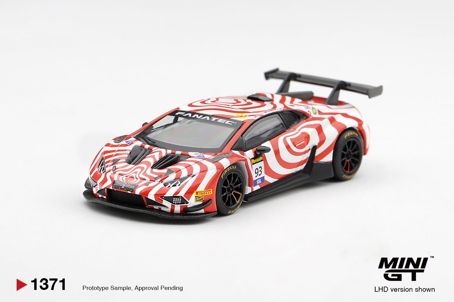 （預訂 Pre Order) MINI GT  ( MGT01371-L ) Lamborghini Huracan GT3 EVO2 #93 Wall Racing 2025 Bathurst 12 hrs