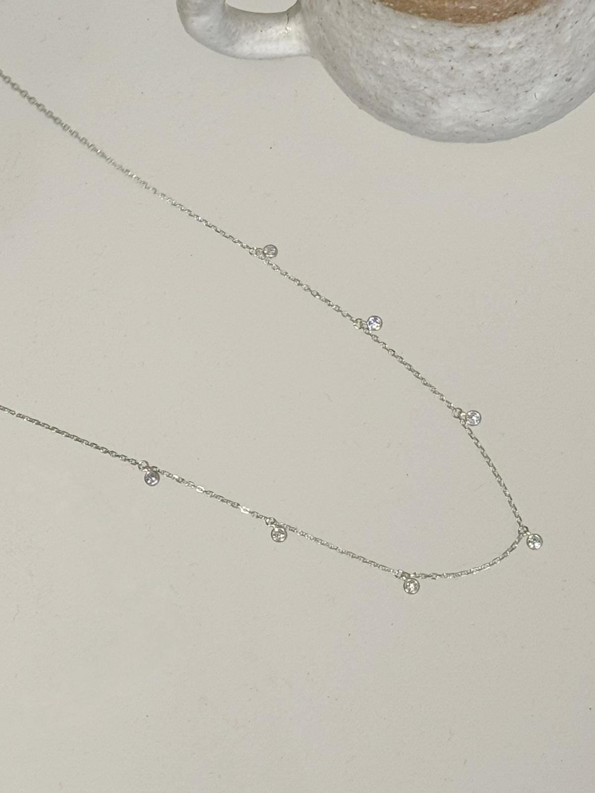 【約會必備】925純銀加鋯石頸鏈