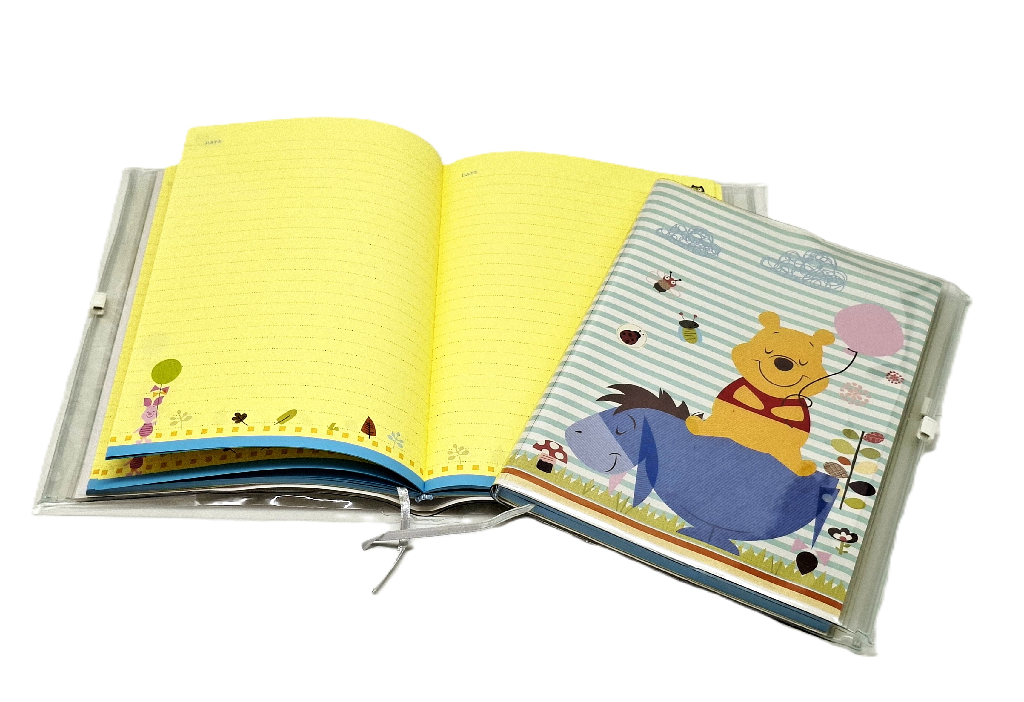 A5雙夾鏈收納筆記 Winnie the Pooh 維尼熊 (DPNA-25015A)