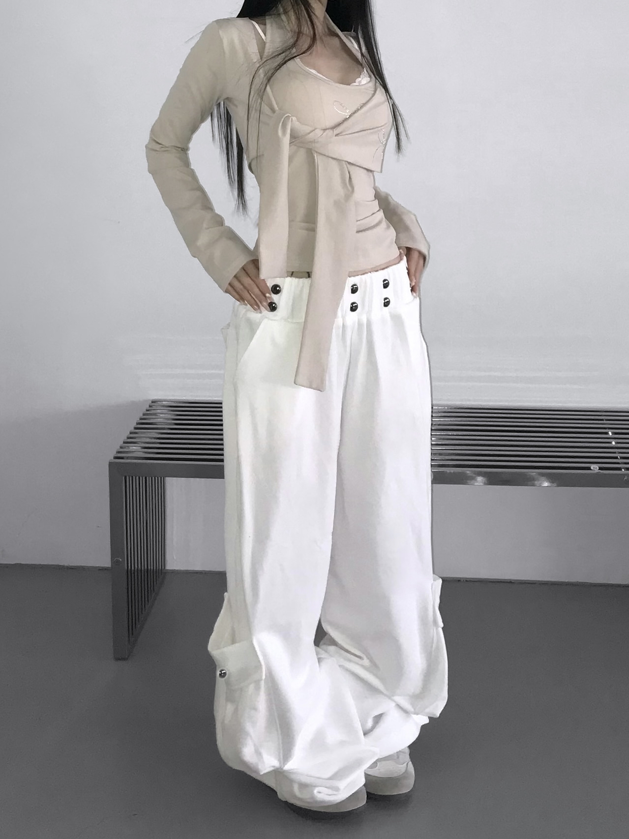 Nova Snap Wide-Leg Cargo Pants