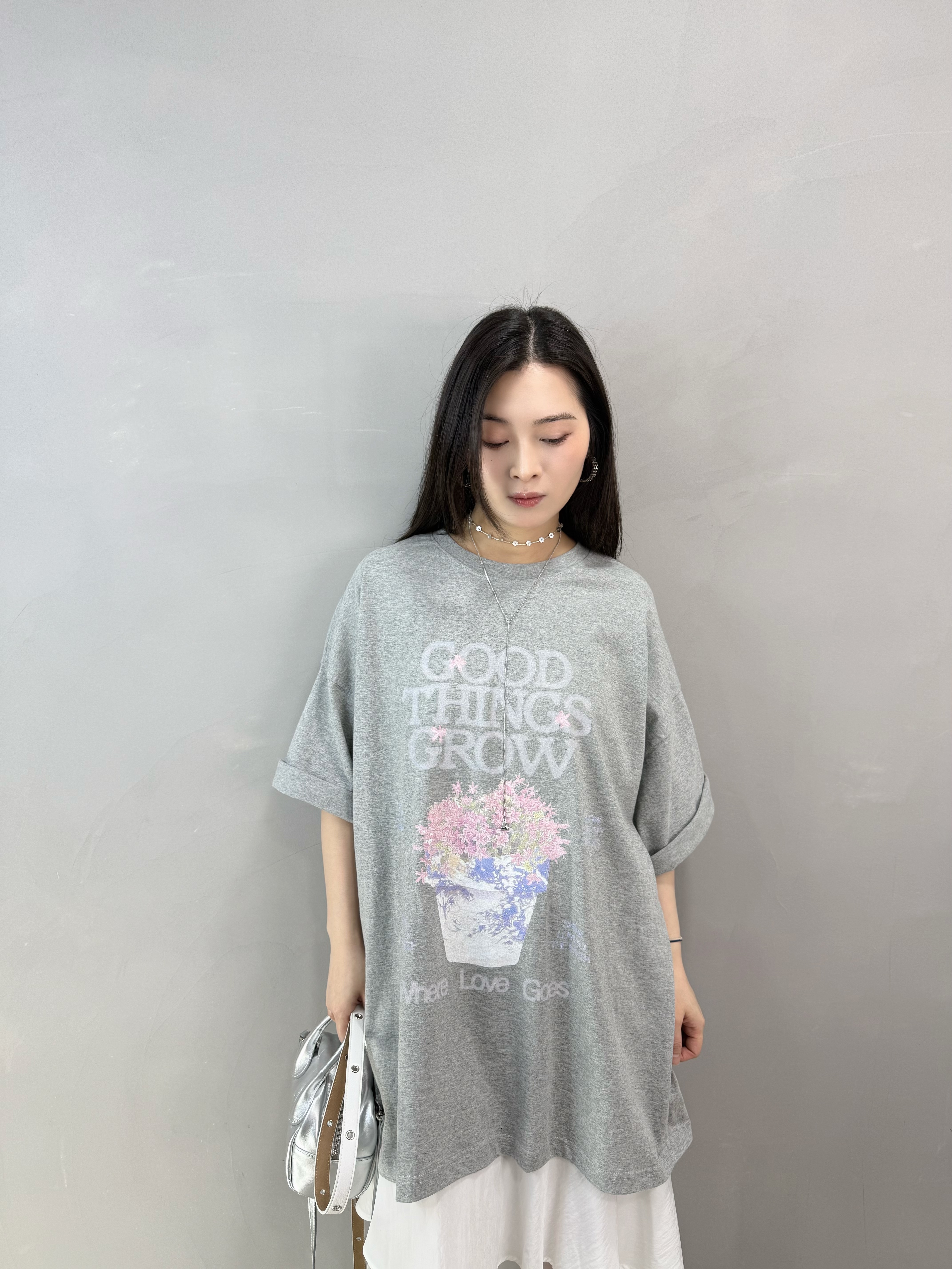 H81 Over Size 花花Tee