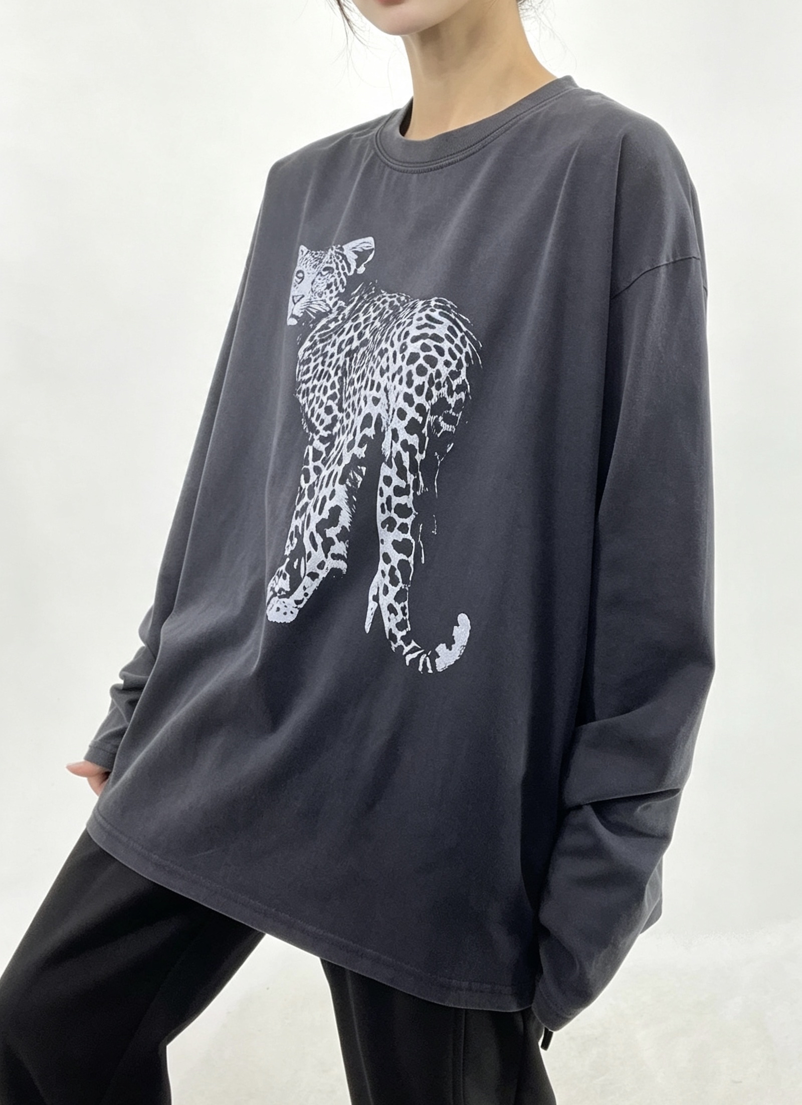 洗水獵豹圖Tee