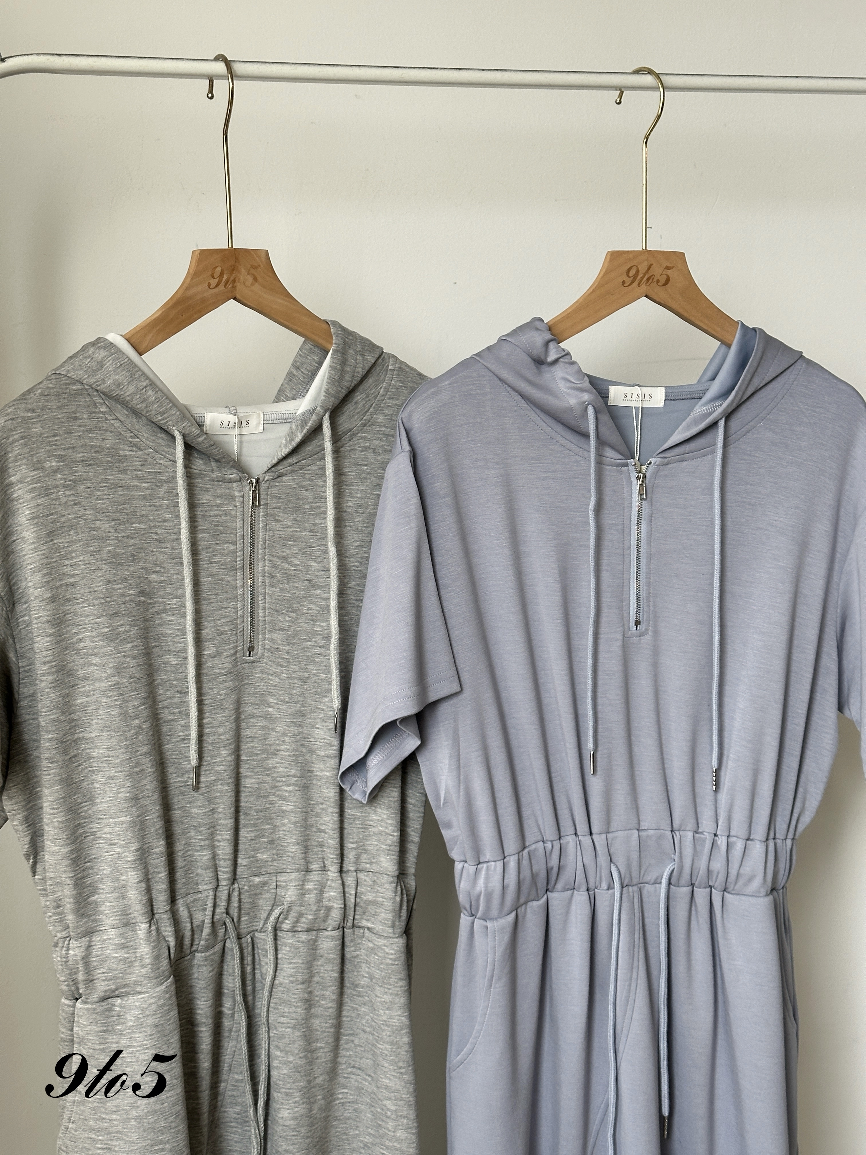 D2343 Casual Hoodie Dress - 4 Colors 