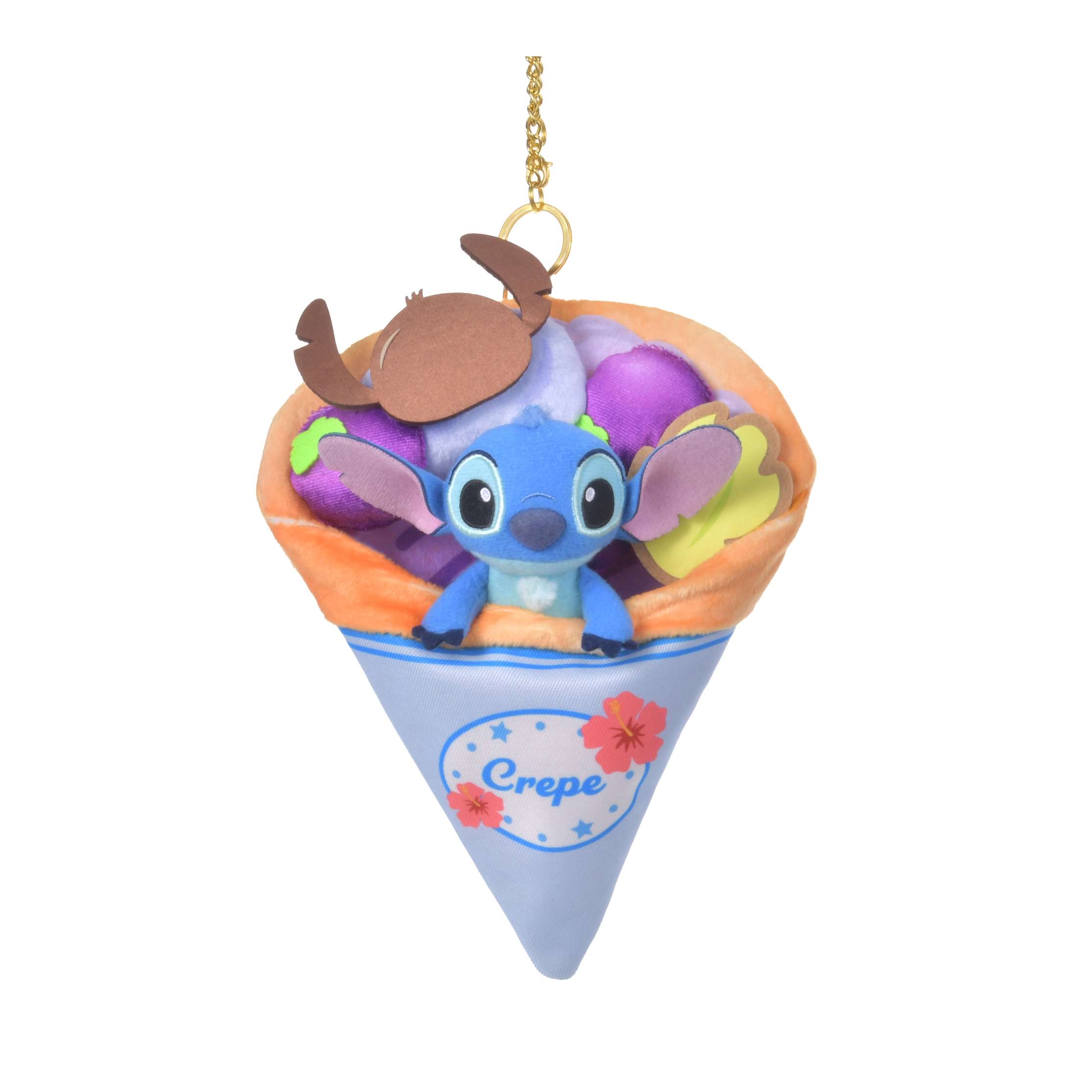 🎀【預訂】Disney Crepe Pocket Keychain - Stitch