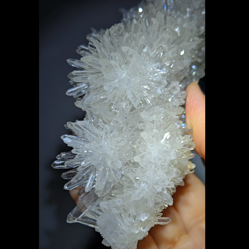 Chrysanthemum needle quartz cluster - CQ476