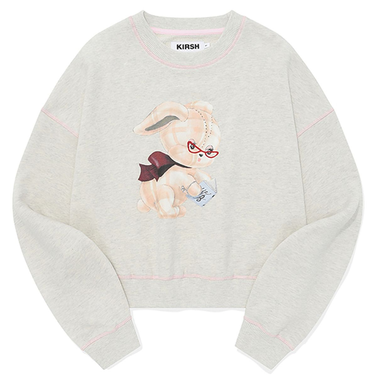 [清貨優惠][KIRSH] CHEEKCHECK WITTY BUNNY SWEATSHIRT - OATMEAL