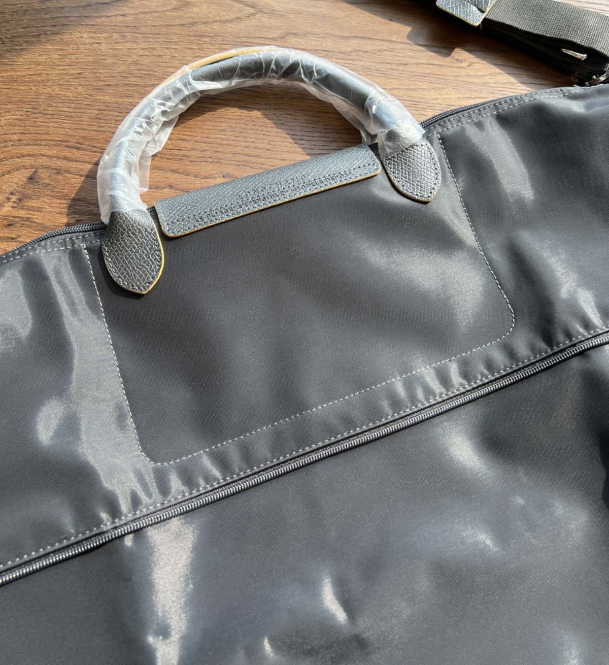 現貨 LONGCHAMP Le Pliage Club 可延展夾層兩用旅行袋 C灰色