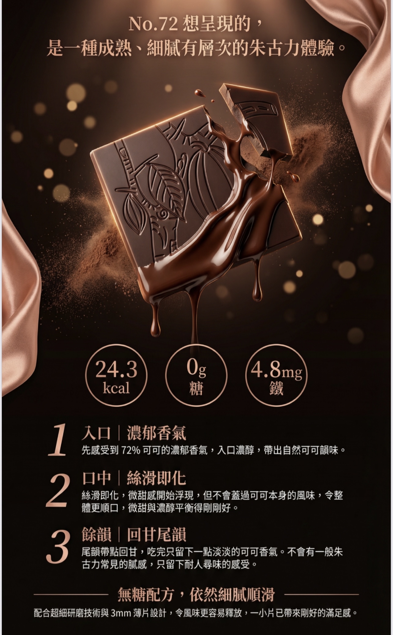補鐵❤️‍🔥72%比利時頂級黑朱古力🍫