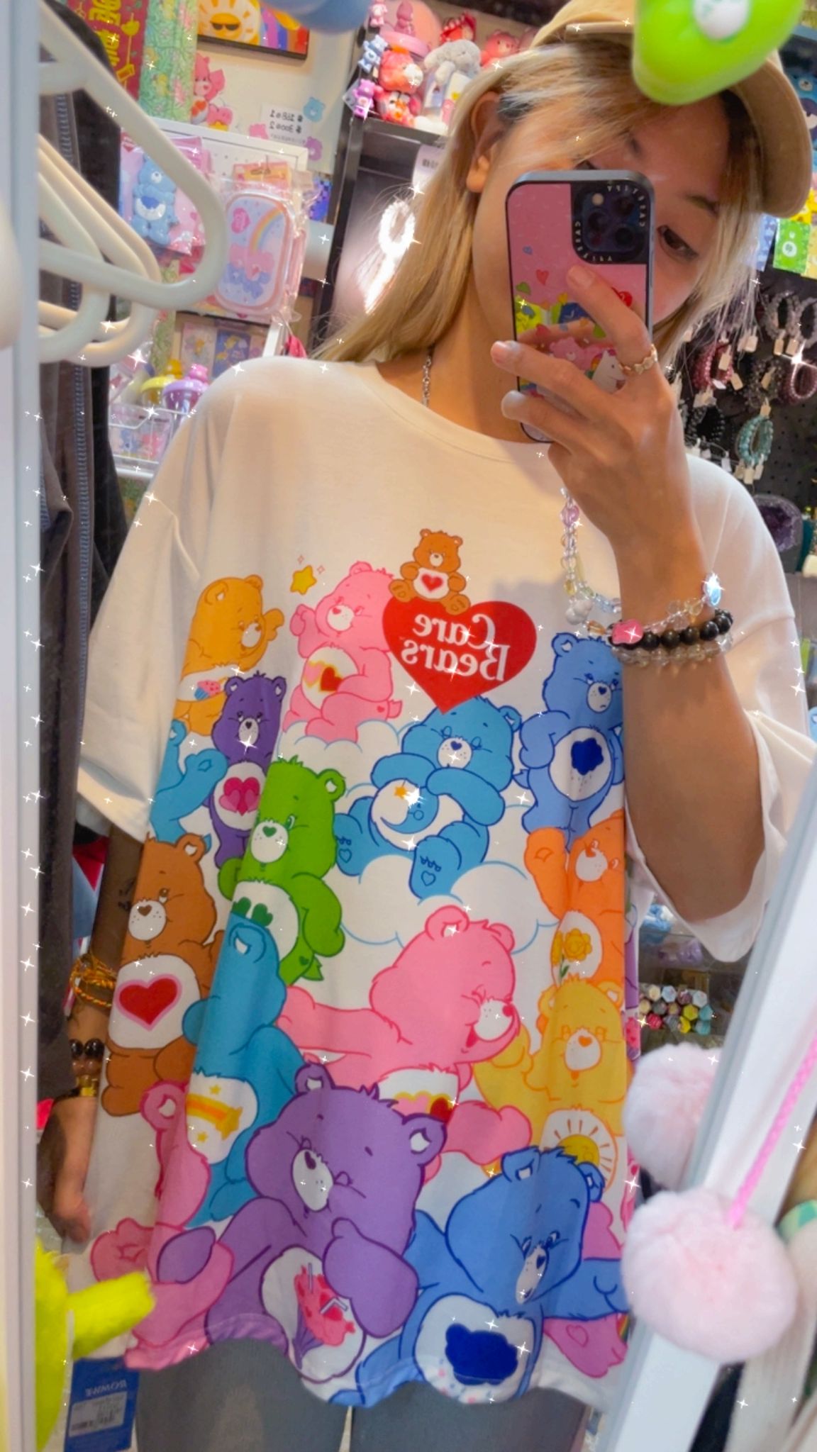 減價品🌈卡通熊印花寬鬆T恤🐻