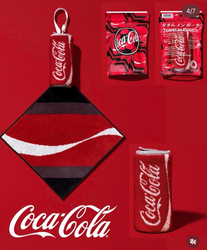 全球狂熱的6月 FIFA正式到來🔥 CONVENIENCE WEAR × Coca-Cola 也宣布二度聯名啦！毛巾