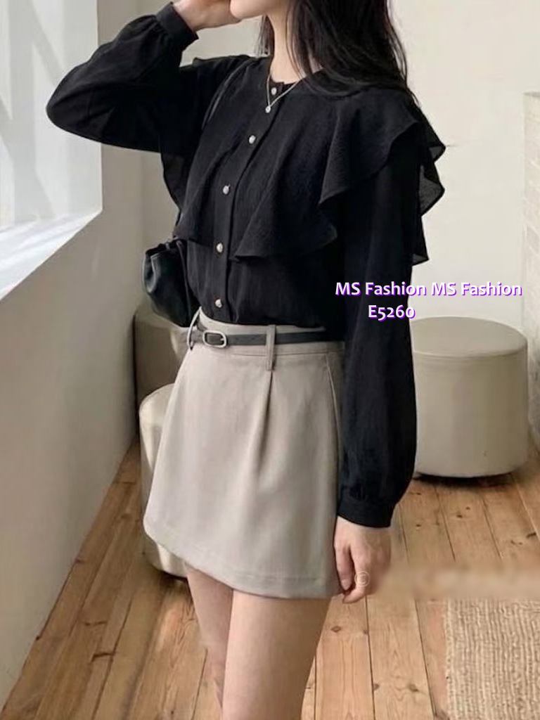 E5260 靚料ruffle top