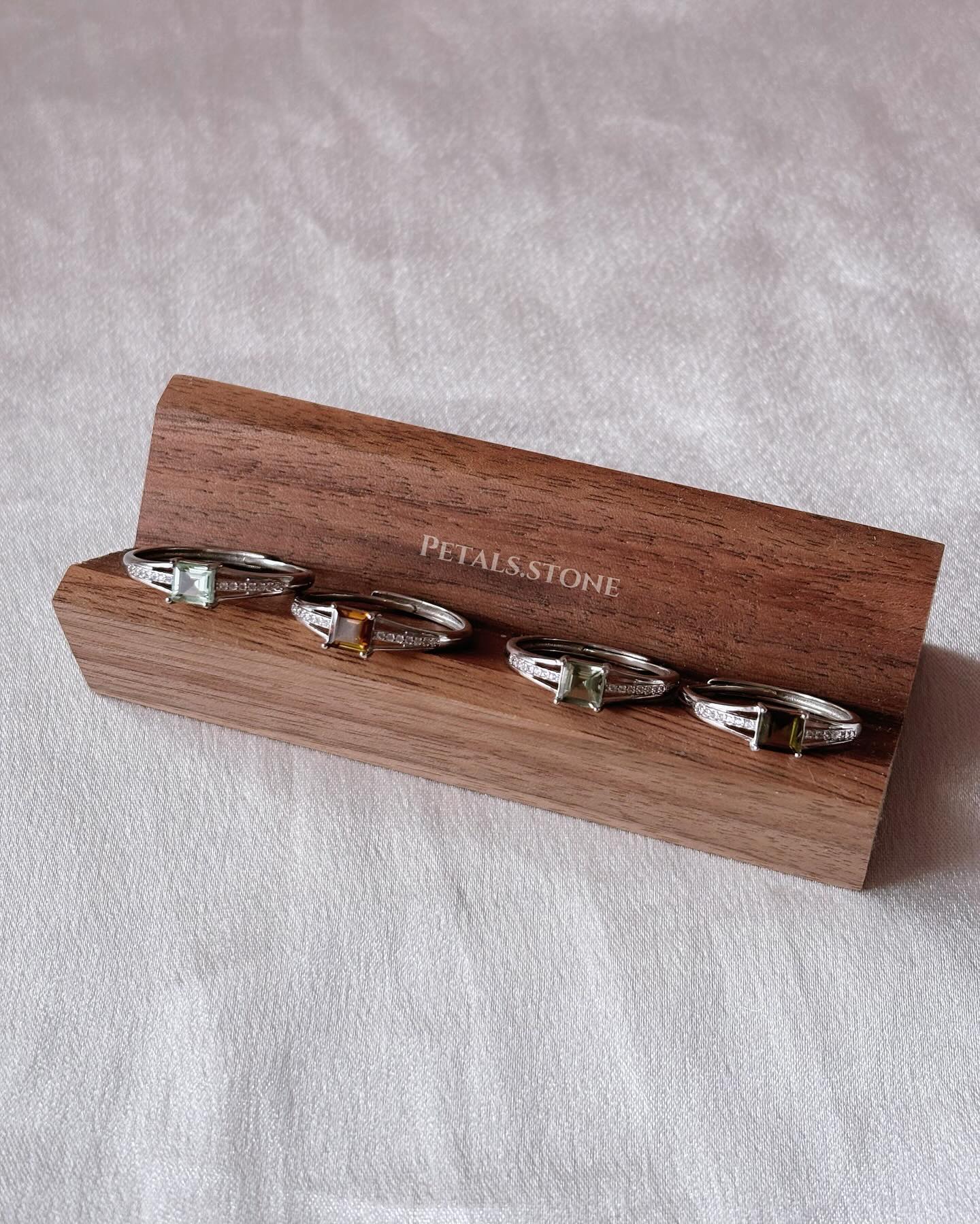 ♦︎Layered Tourmaline square-cut rings◼︎