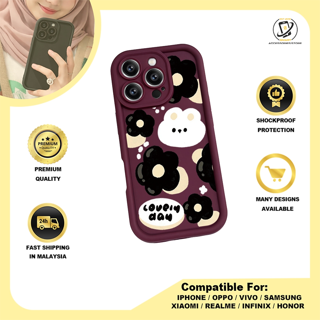 TPU DESIGN CASE PHONE FOR INFINIX - DESIGN FLOWER A1