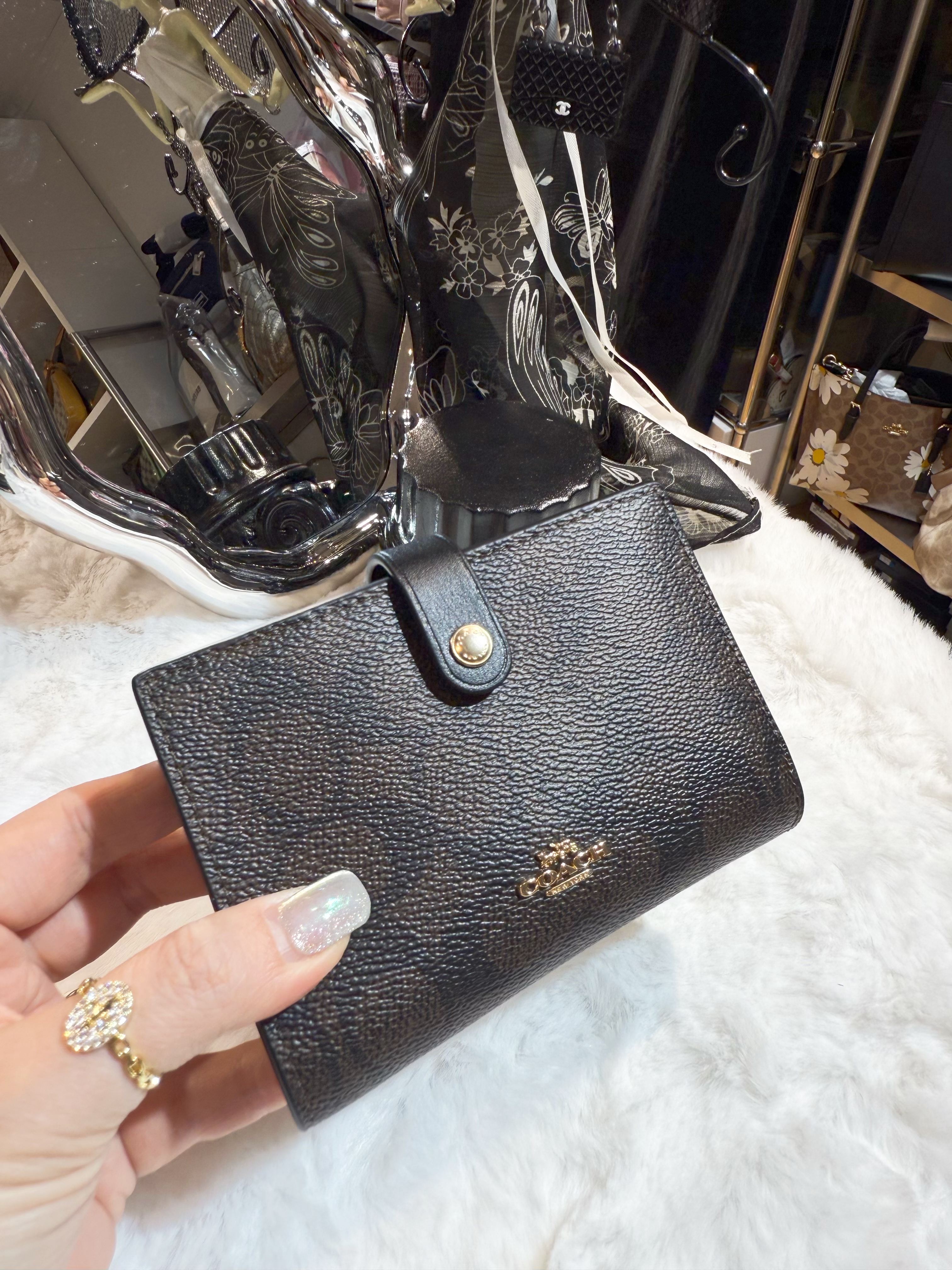 Coach 2 in 1 medium wallet dark/m