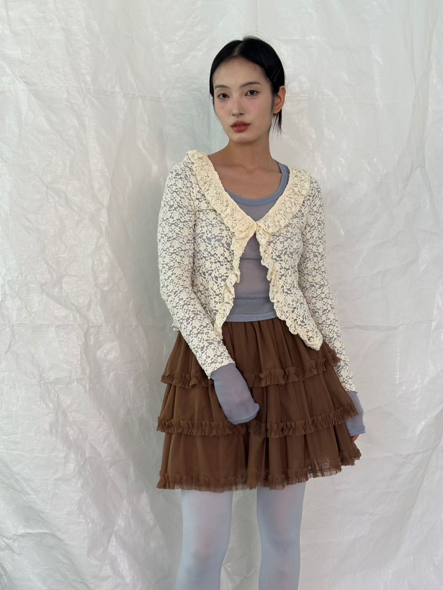 BOT15_09 層層蛋糕紗裙 (2色)