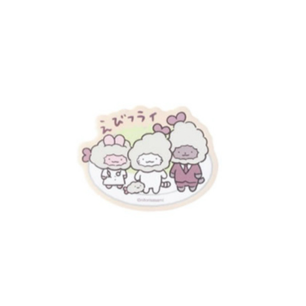 小白虎與黑虎蝦 貼紙｜現貨