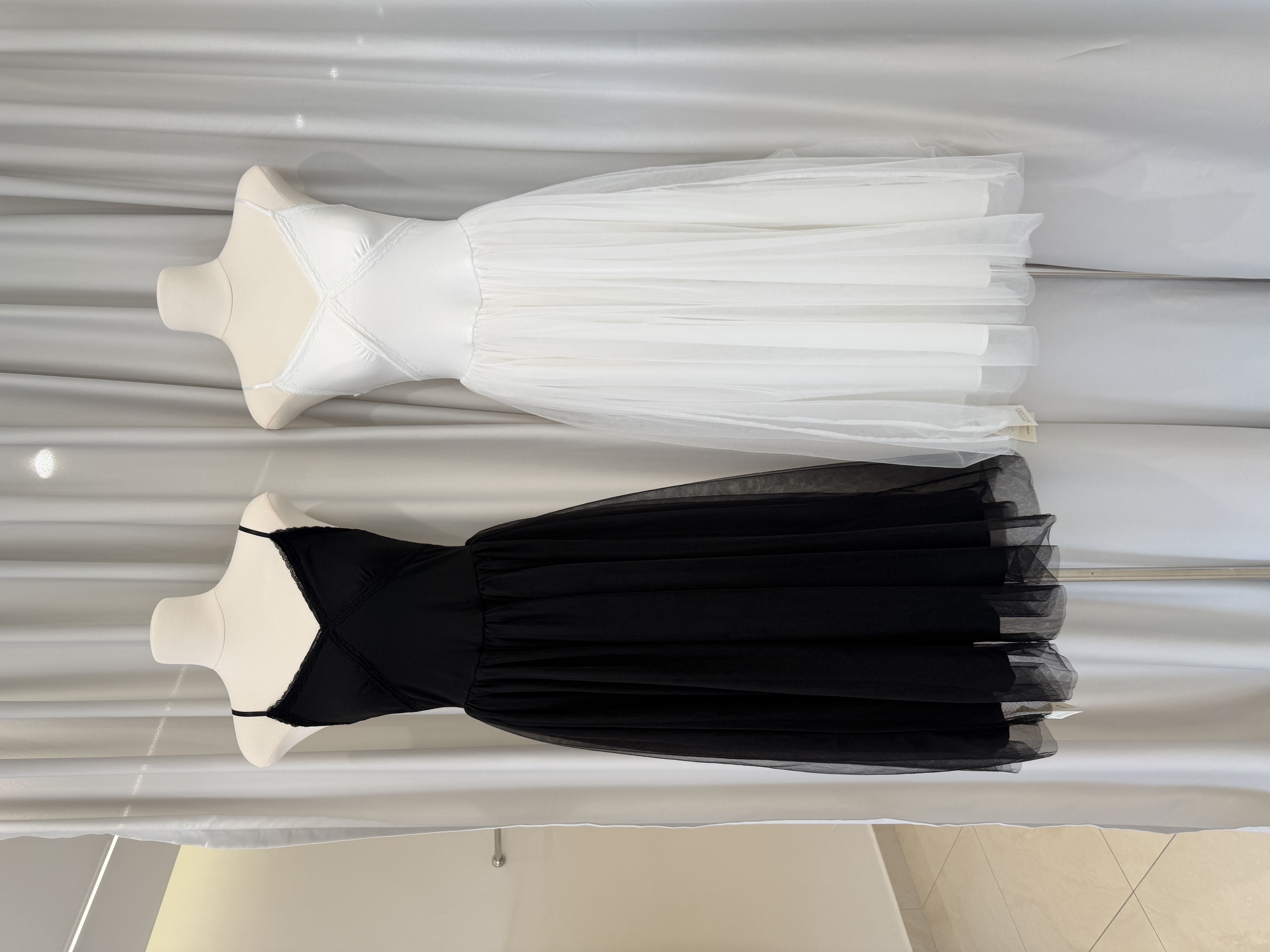 6677 仙气网纱吊带连身裙