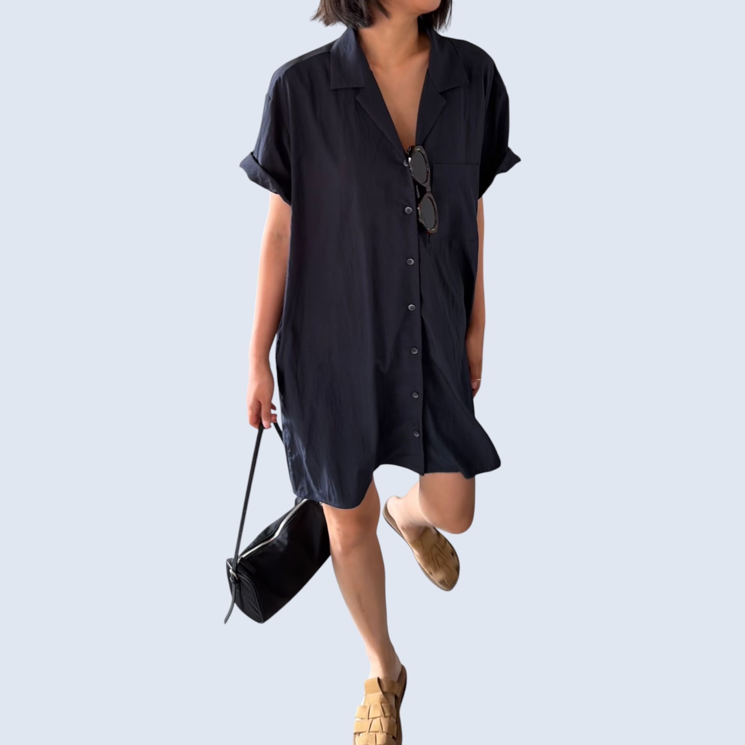 221449 V領Pocket one piece