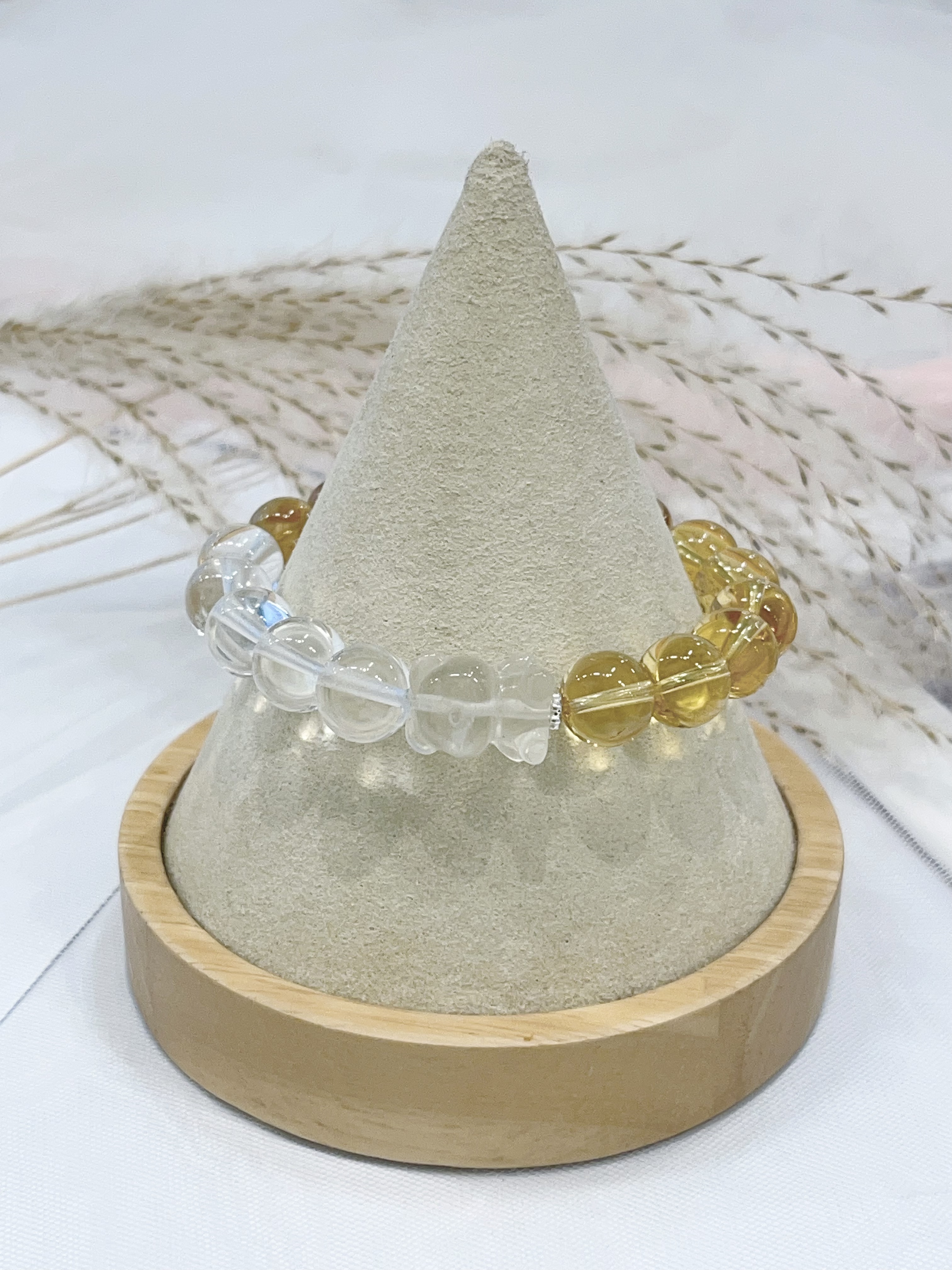 🧸 黄水晶小熊 × 白水晶 × 黄水晶 × 黄塔晶手串 Citrine Bear & Clear Quartz & Citrine & Yellow Phantom Quartz | 10mm