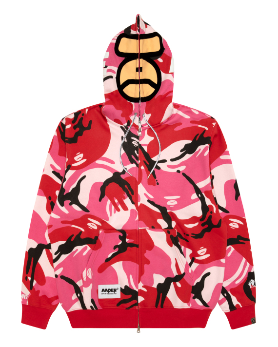 AAPE AAPEUNVS camo zip-up hoodie (D396XXR)
