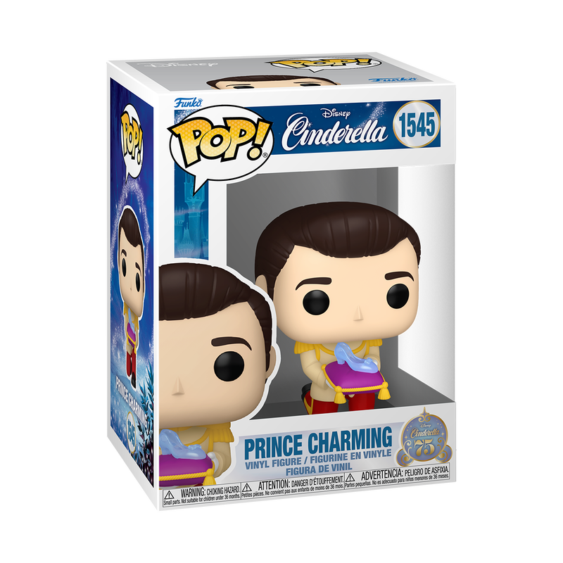 📦訂購 美國代購 Funko POP! Disney Prince Charming with Slipper (75th Anniversary) Figure 模型