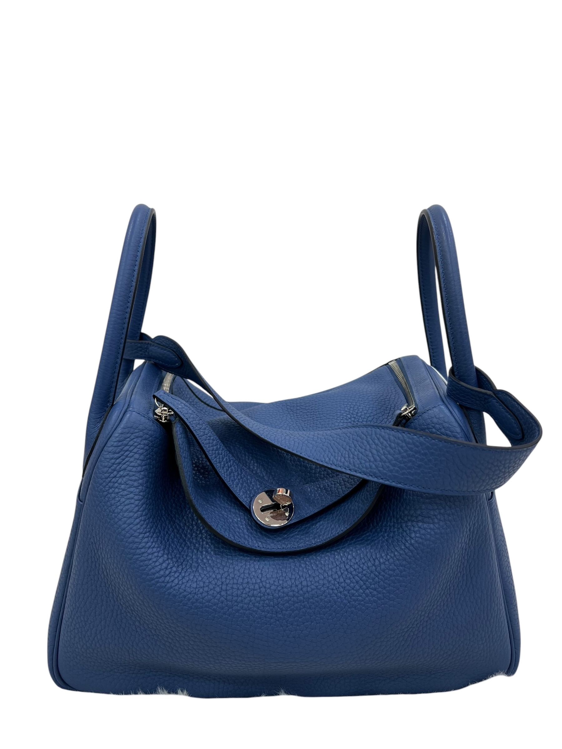 Pre-Owned HERMÉS Lindy 30 瑪瑙藍Stamp X / Product Code: 070851
