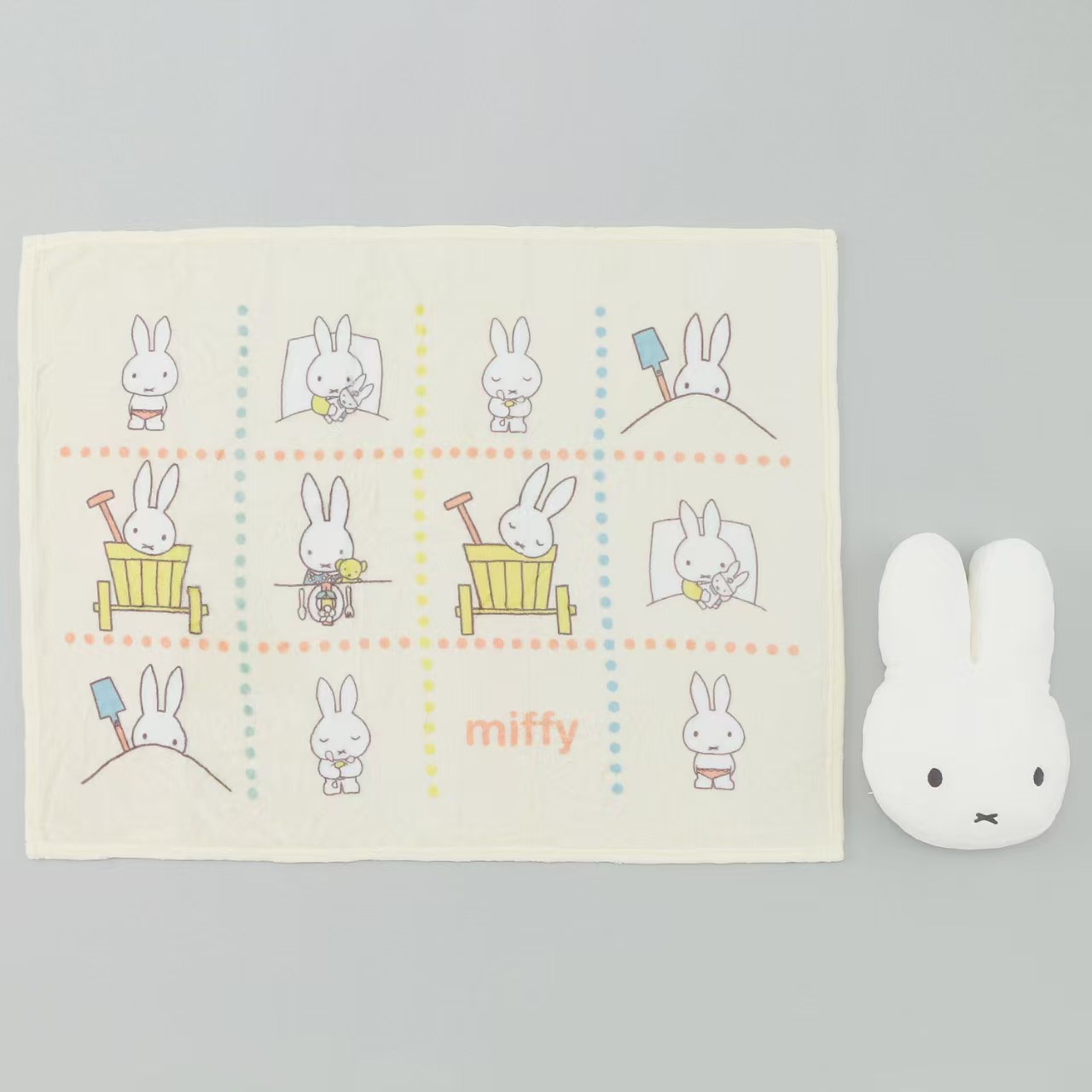 【日本直送】Miffy 抱枕連毛毯套裝 cushion