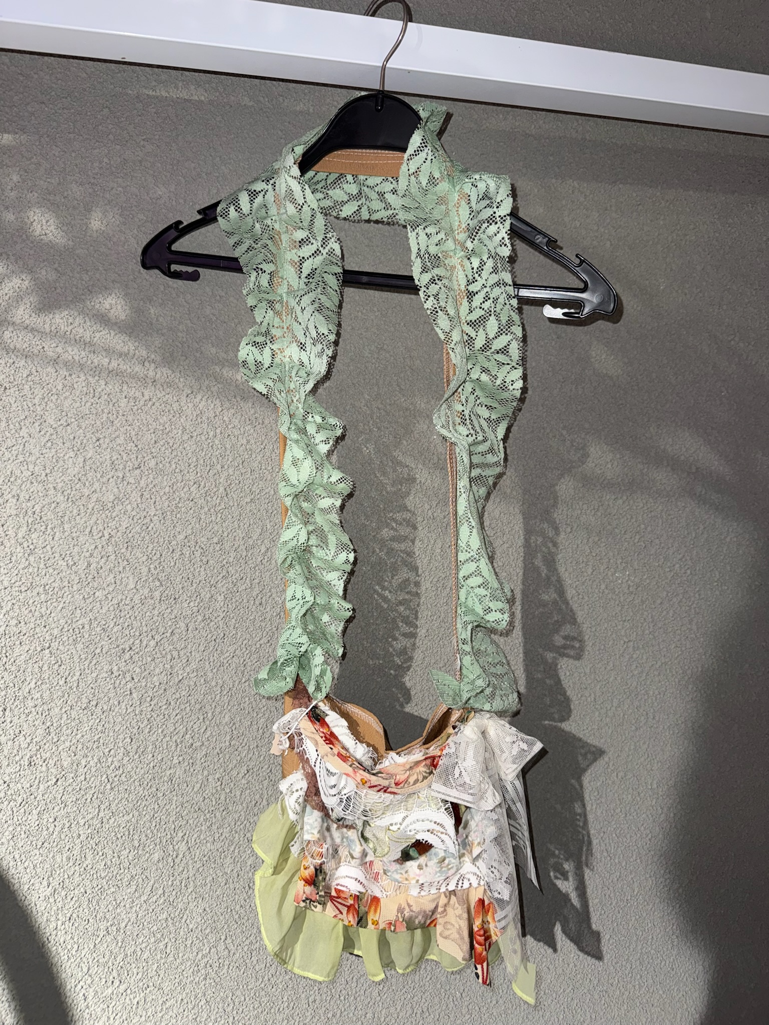 Secret Garden Lace Ruffles Handmade Bags