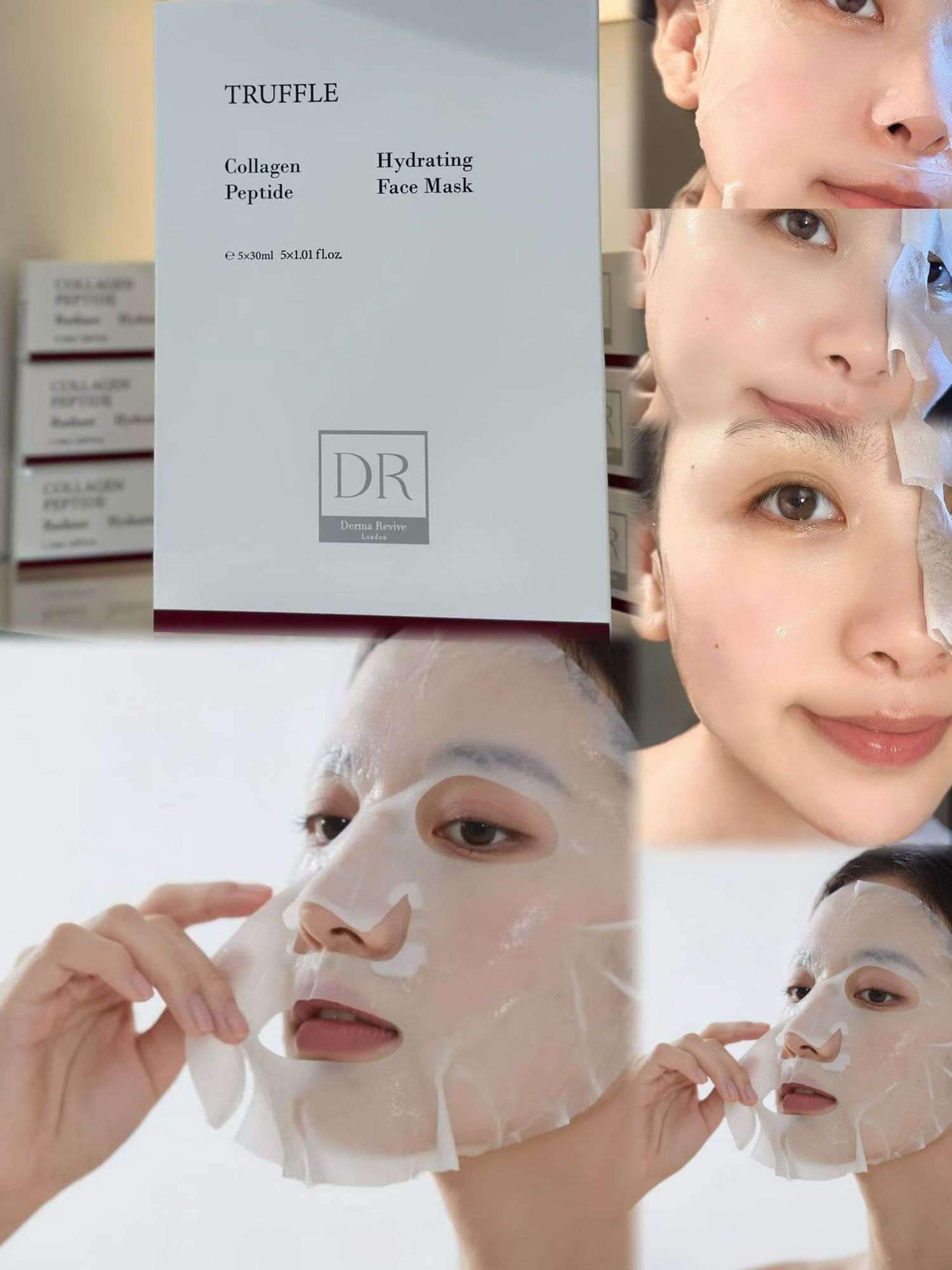 英國Derma Revive 黑白松露膠原肽水光面膜 (20片 x30ml) 