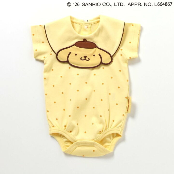🇯🇵預訂 日本直送🇯🇵Apres les cours x Sanrio系列兩色愛心波點人物圍兜短袖包屁衣