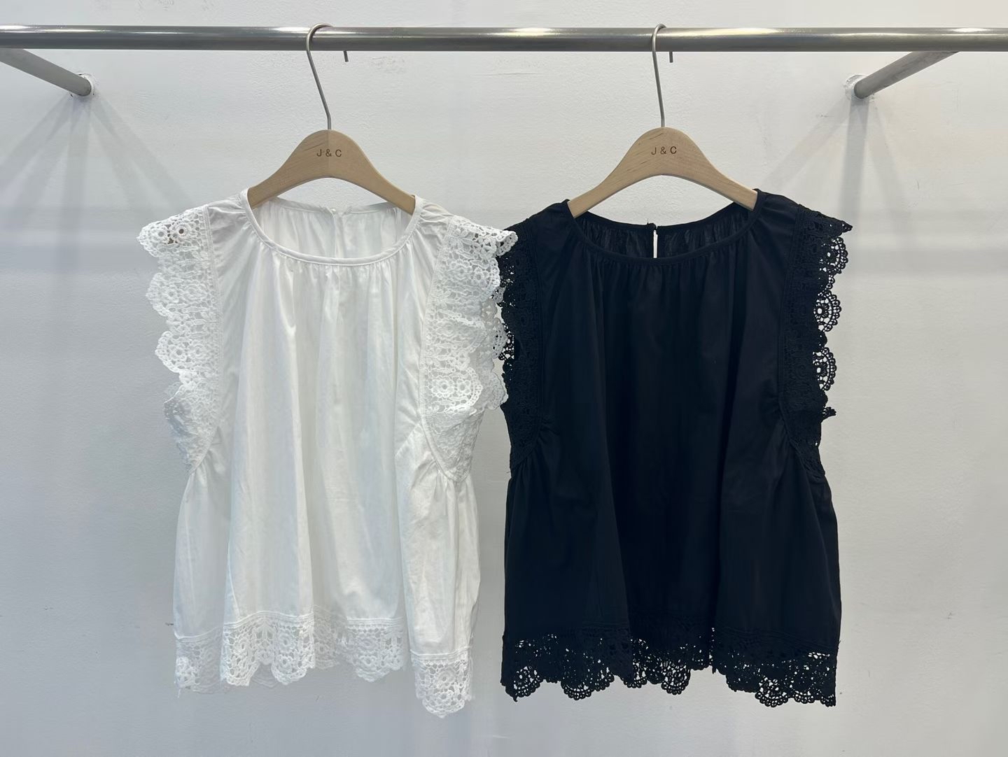 CT9 蕾絲飛飛袖背