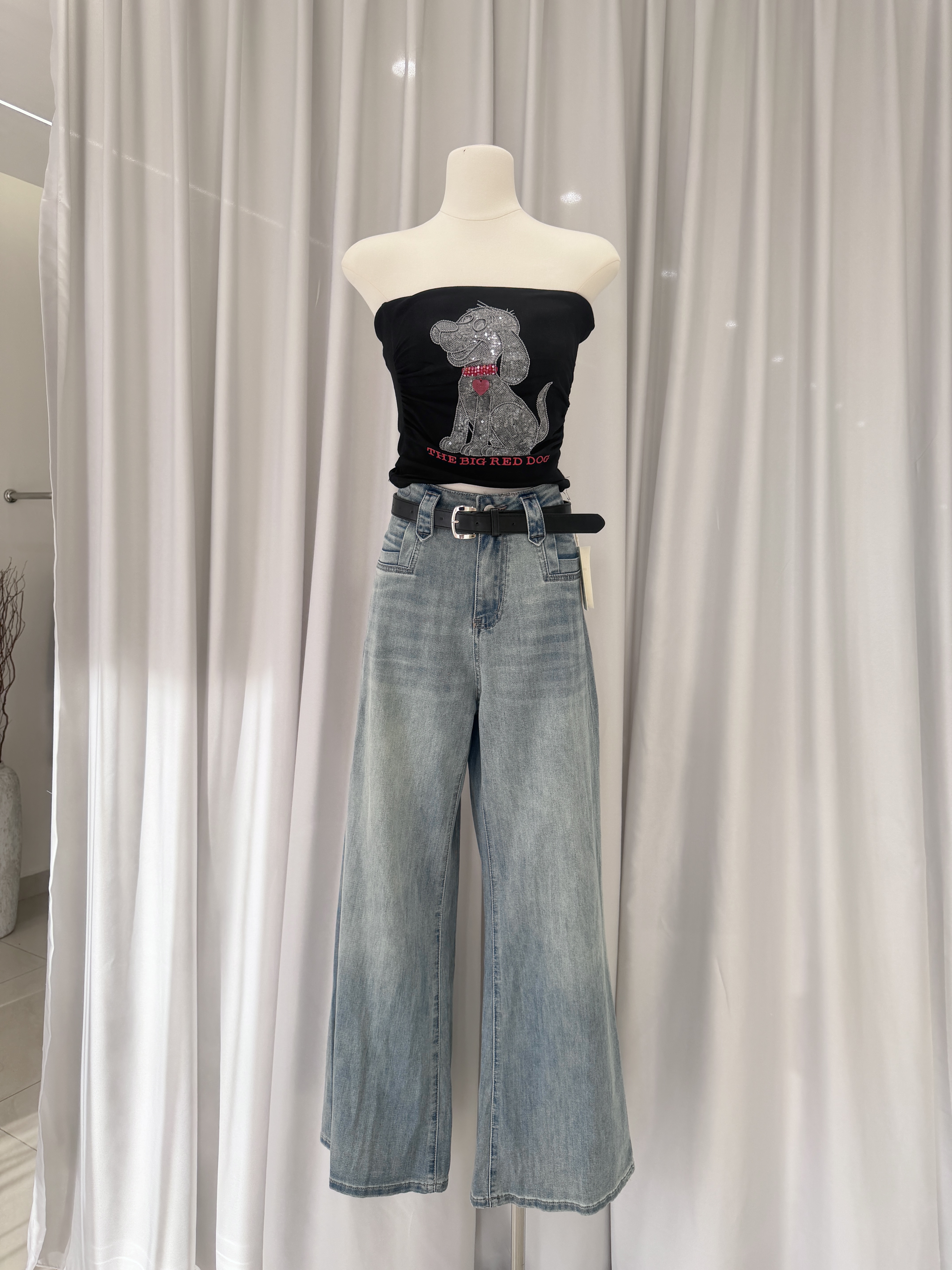 6187 爆款百搭牛仔长裤