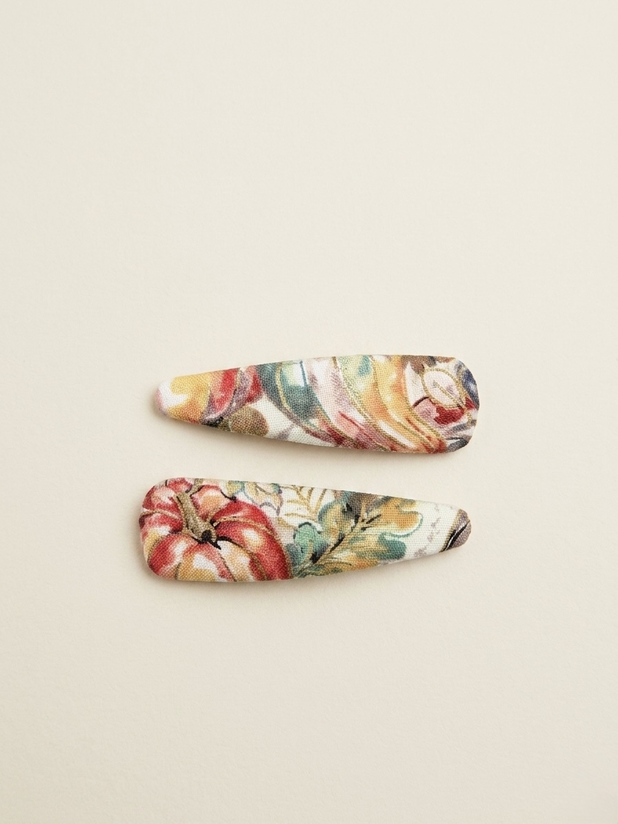 秋意南瓜豐收水滴夾（7cm）