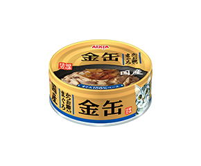 aixia愛喜雅 金罐 吞拿魚+柴魚 70g GN-4 金缶4號