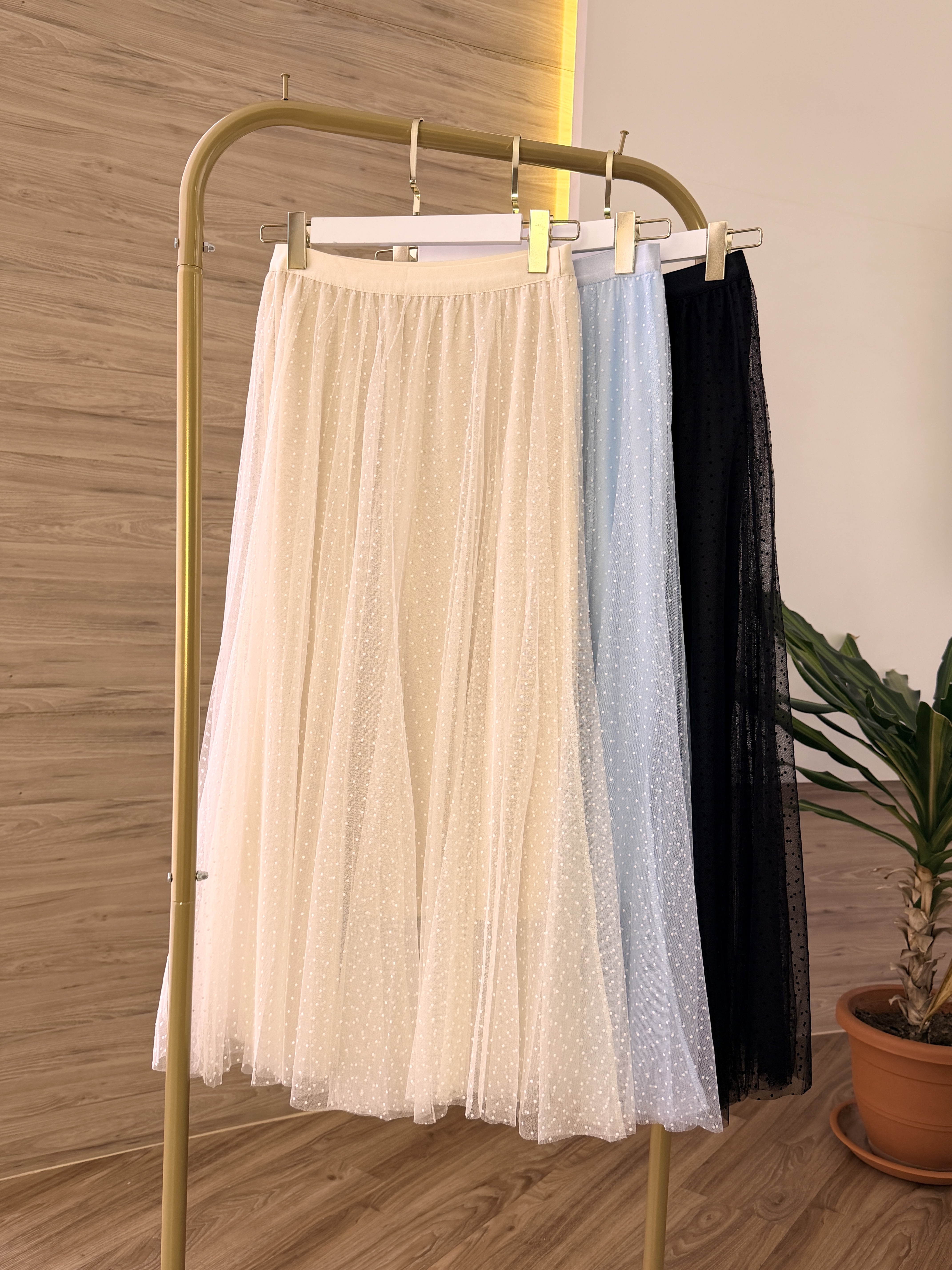 Swiss Dot Tulle Skirt