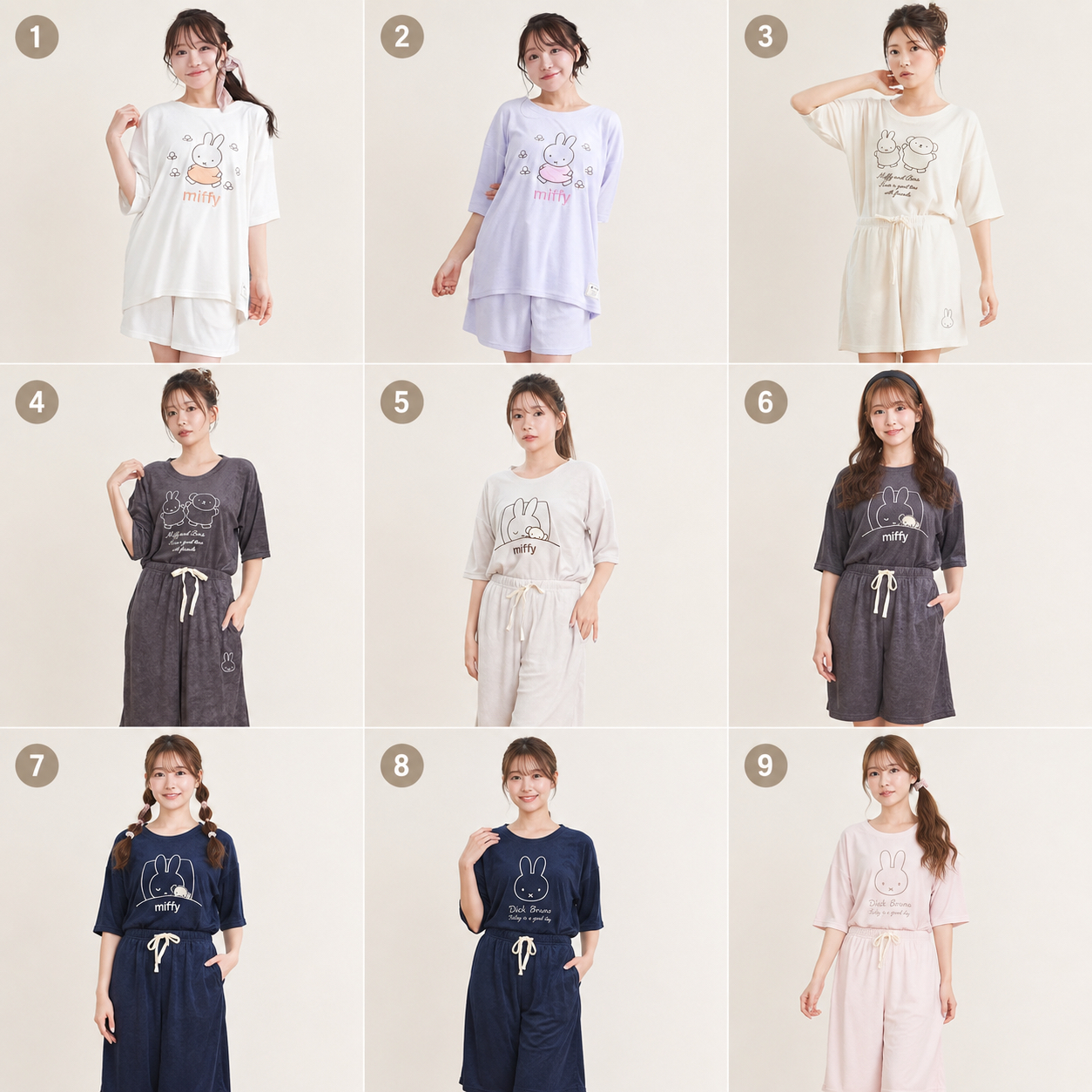 Miffy × Luanna Jena 毛巾布睡衣