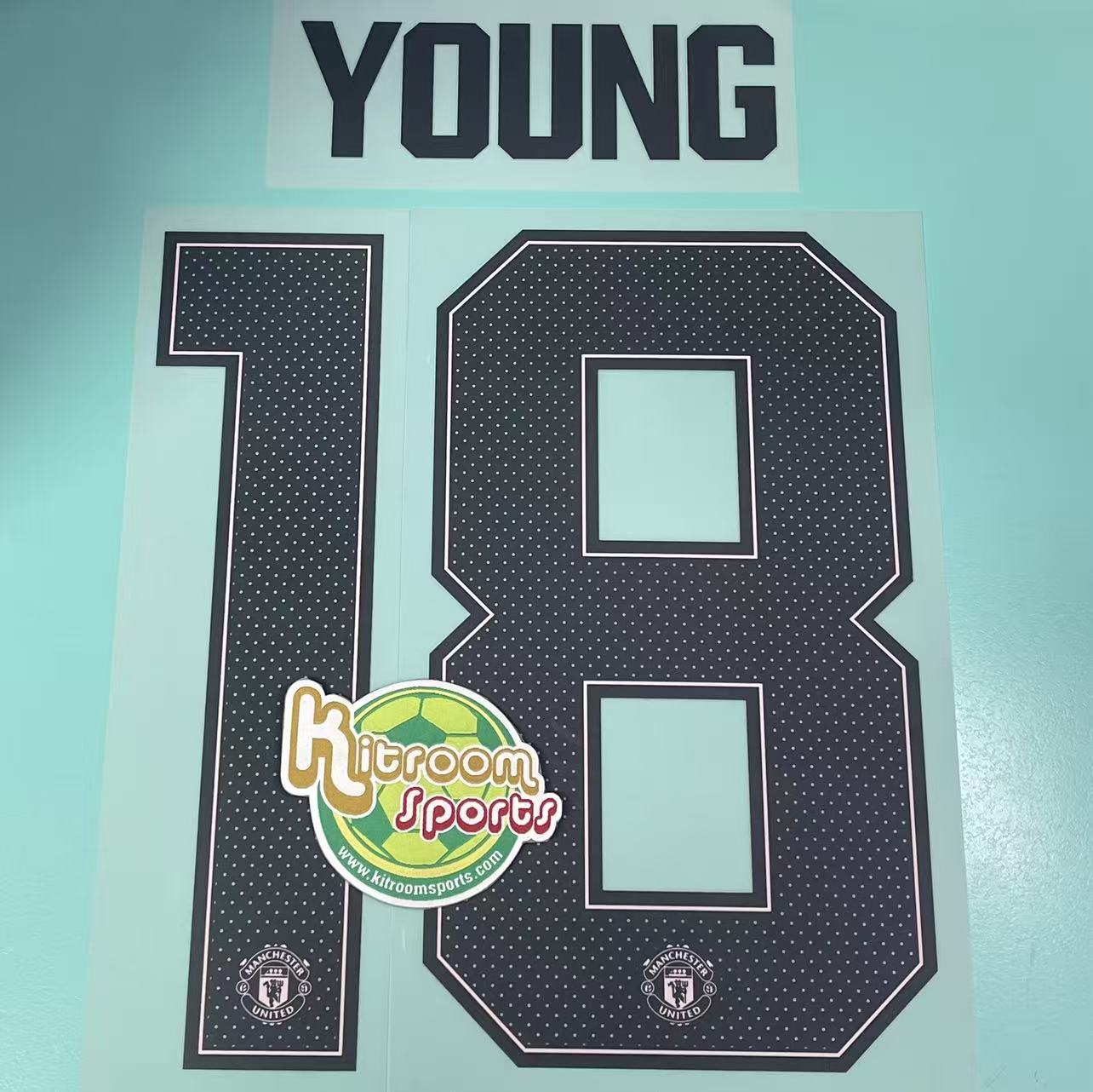 2018-19 Manchester United Away UCL Nameset #18 YOUNG
